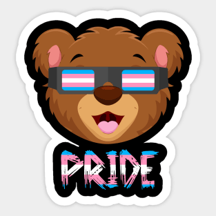 Bear Transgender Flag Lgbt Sticker